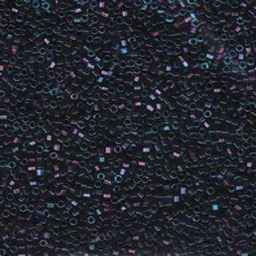 Miyuki 11/0 Delica Hex Cut Bead - DBC0025 - Metallic Blue Iris - 50gm Bag