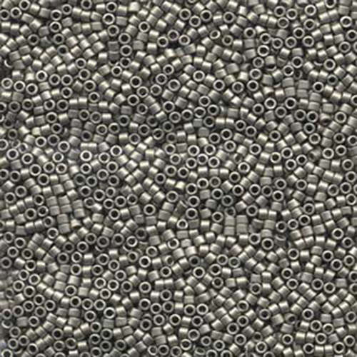 Miyuki 11/0 Delica Bead - DB321 - Matte Metallic Silver - 100gm Bag