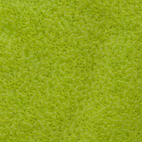 Miyuki 11/0 Delica Bead - DB766 - Matte Transparent Chartreuse - 100gm Bag