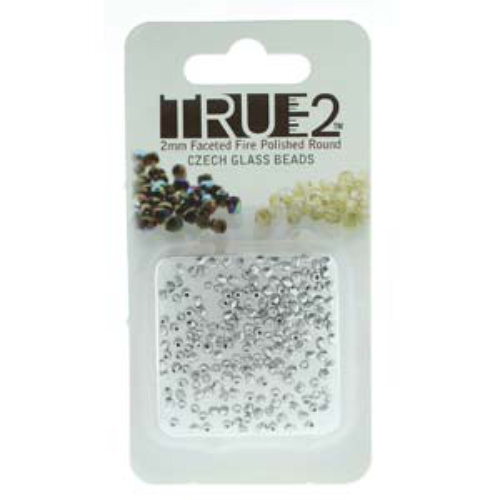 2mm Fire Polish Beads - Bronze Aluminium 00030-01700 - 2gm Pack
