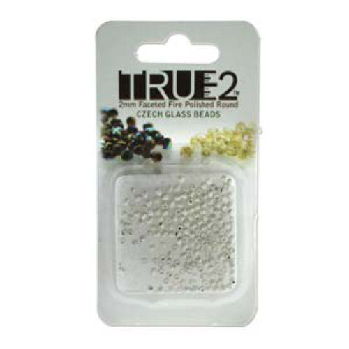 2mm Fire Polish Beads - 999 Fine Brush Silver Plated 00030-SLM - 2gm Pack