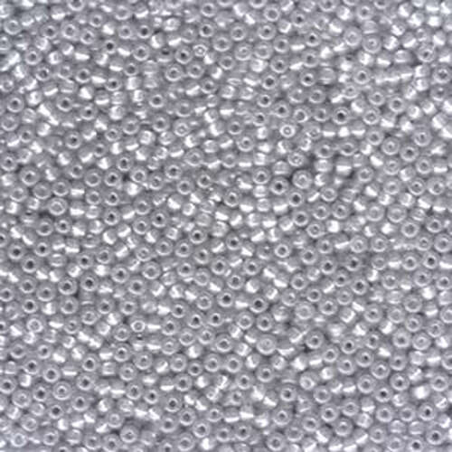 Miyuki 11/0 Rocaille Bead - 11-9650 - Dyed Silver Lined Grey AB - 250gm Bag