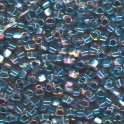 Miyuki 5/0 Triangle Bead - TR5-1137 - Sea Blue Lined Crystal - 250gm Bag