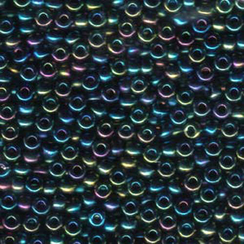 Miyuki 6/0 Rocaille Bead - 6-9455 - Metallic Variegsted Blue Iris - 250gm Bag