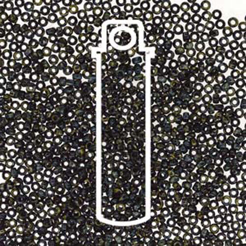 Miyuki 15/0 Rocaille Bead - 15-94511 - Picasso Smoky Black Matte - 8.2gm Tube