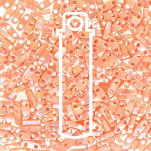 Miyuki Quarter Tila Bead - QTL0596 - Semi Matte Opaque Salmon - 7.2gm Tube