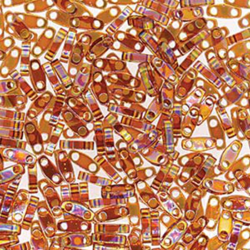 Miyuki Quarter Tila Bead - QTL0257 - Transparent Topaz AB - 50gm Bag