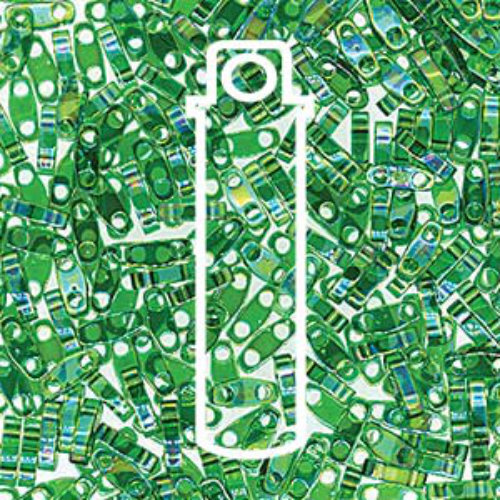 Miyuki Quarter Tila Bead - QTL0179 - Transparent Green AB - 7.2gm Tube