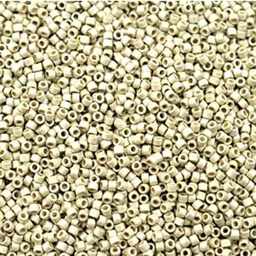 Miyuki 11/0 Delica Bead - DB1831F - Duracoat Galvanized Matte Silver - 50gm Bag
