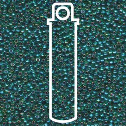 Miyuki 11/0 Rocaille Bead - 11-91017 - Silver Lined Emerald AB - 24gm Tube