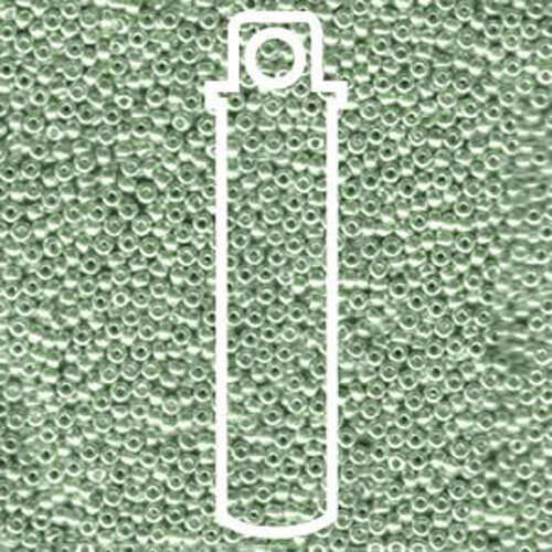 Miyuki 11/0 Rocaille Bead - 11-91074 - Galvanized Green - 24gm Tube