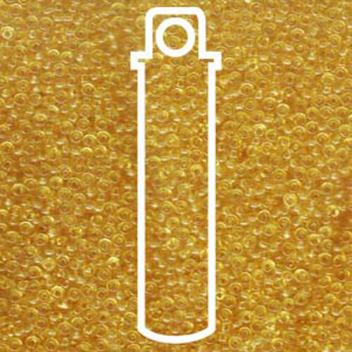 Miyuki 11/0 Rocaille Bead - 11-9132 - Transparent Light Topaz - 24gm Tube