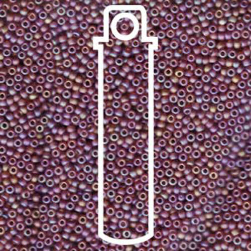 Miyuki 11/0 Rocaille Bead - 11-9134FR - Matte Transparent Light Brown AB - 23.5gm Tube