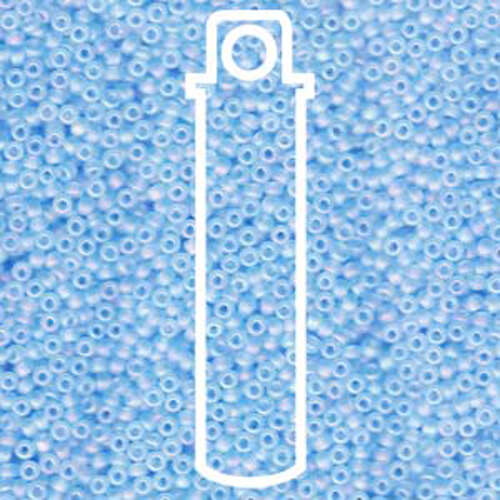 Miyuki 11/0 Rocaille Bead - 11-9148FR - Matte Transparent Light Blue AB - 23.5gm Tube