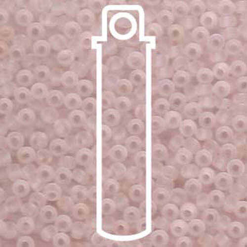 Miyuki 11/0 Rocaille Bead - 11-9155F - Matte Transparent Light Tea Rose - 23gm Tube