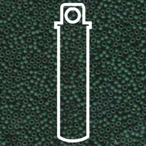 Miyuki 11/0 Rocaille Bead - 11-9156F - Matte Transparent Emerald - 24gm Tube