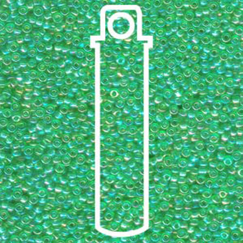 Miyuki 11/0 Rocaille Bead - 11-9179L - Transparent Light Green AB - 24gm Tube