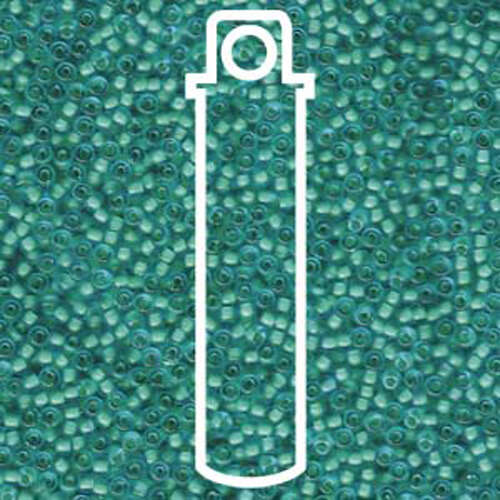 Miyuki 11/0 Rocaille Bead - 11-91927 - Semi Matte Seafoam Lined Aqua - 24gm Tube