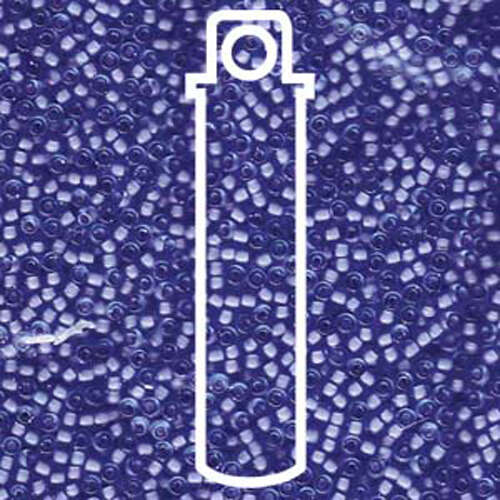 Miyuki 11/0 Rocaille Bead - 11-91929 - Semi Matte Pale Blue Lined Cornflower - 24gm Tube