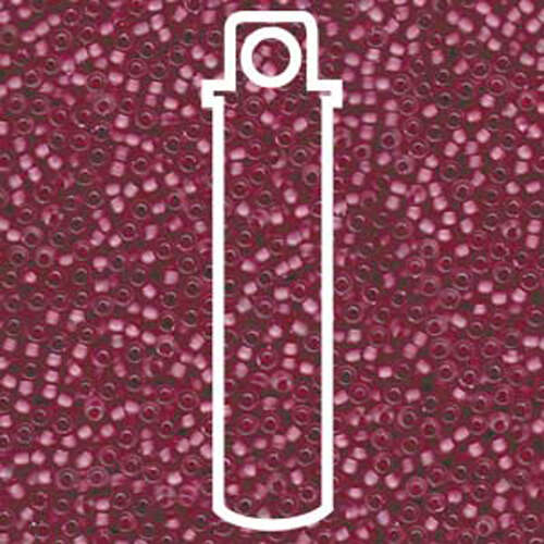 Miyuki 11/0 Rocaille Bead - 11-91931 - Semi Matte Rose Lined Crystal - 24gm Tube