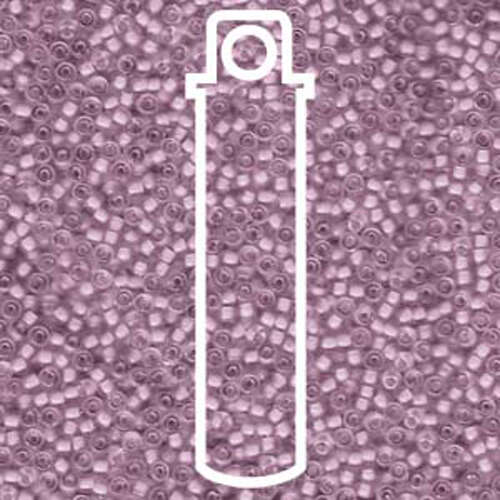 Miyuki 11/0 Rocaille Bead - 11-91934 - Semi Matte Pale Rose Lined Crystal - 24gm Tube