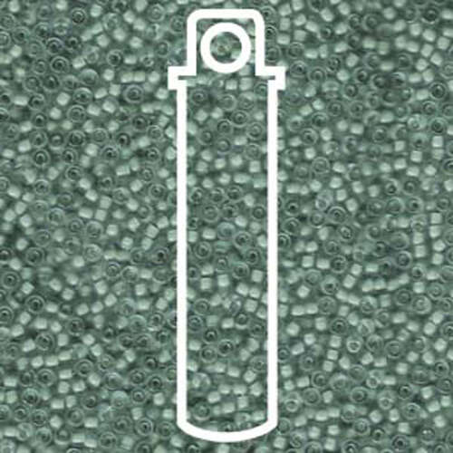 Miyuki 11/0 Rocaille Bead - 11-91938 - Semi Matte Slate Blue Lined Grey - 24gm Tube