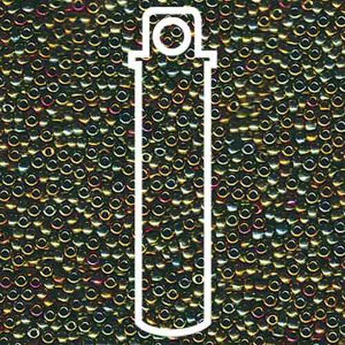 Miyuki 11/0 Rocaille Bead - 11-91981 - Nickel Plated AB - 24gm Tube