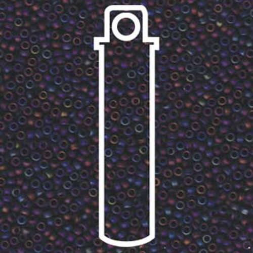 Miyuki 11/0 Rocaille Bead - 11-92014 - Matte Purpls Iris - 23.5gm Tube
