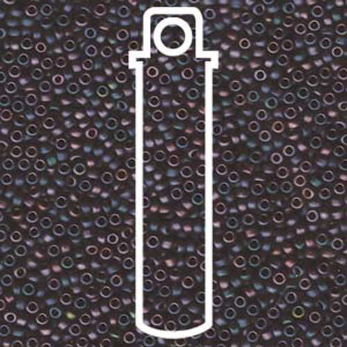 Miyuki 11/0 Rocaille Bead - 11-92019 - Semi Matte Green Purple Iris - 24gm Tube