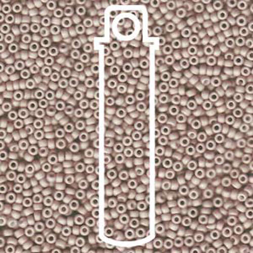 Miyuki 11/0 Rocaille Bead - 11-92023 - Matte Opaque Blush - 23.5gm Tube