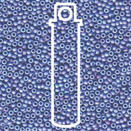 Miyuki 11/0 Rocaille Bead - 11-92030 - Matte Metallic Blue Luster - 22.5gm Tube