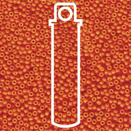Miyuki 11/0 Rocaille Bead - 11-92042 - Special Dyed Harvet Orange - 23.5gm Tube