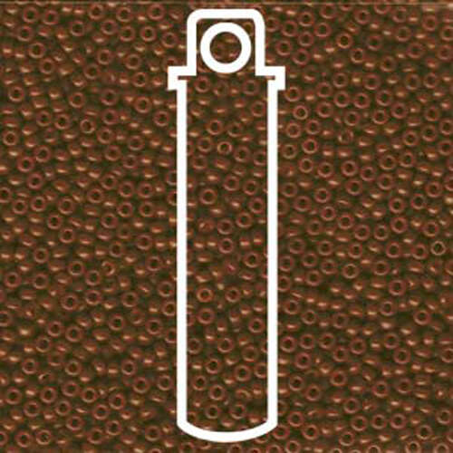 Miyuki 11/0 Rocaille Bead - 11-92043 - Special Dyed Chocolate Brown - 23gm Tube