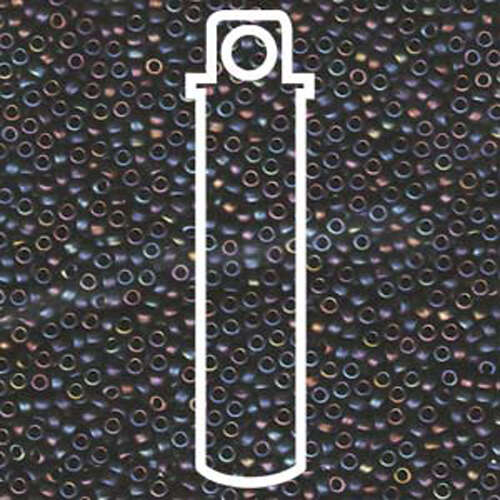 Miyuki 11/0 Rocaille Bead - 11-92064 - Matte Metallic Blue Green - 23.5gm Tube