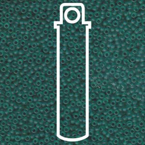 Miyuki 11/0 Rocaille Bead - 11-92405F - Matte Transparent Teal - 24gm Tube