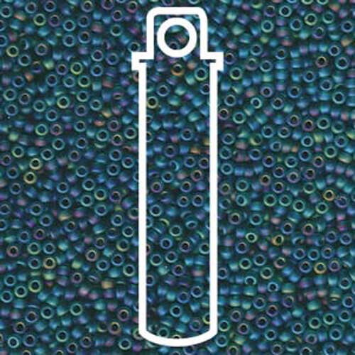 Miyuki 11/0 Rocaille Bead - 11-92405FR - Matte Transparent Teal AB - 23.5gm Tube