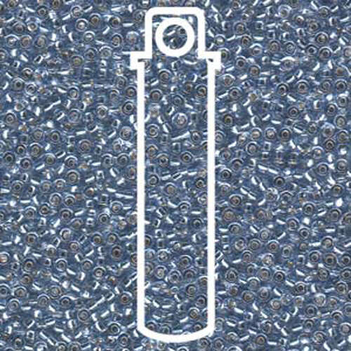 Miyuki 11/0 Rocaille Bead - 11-92430 - Silver Lined Light Sapphire - 24gm Tube