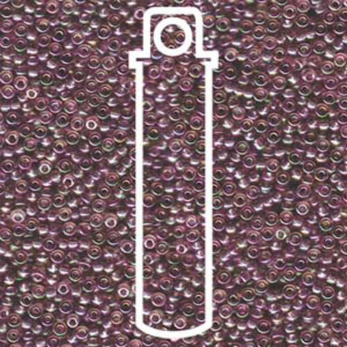 Miyuki 11/0 Rocaille Bead - 11-9256D - Transparent Dark Amethyst AB - 24gm Tube