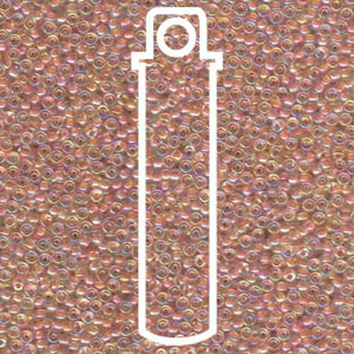 Miyuki 11/0 Rocaille Bead - 11-9275 - Salmon Lined Crystal AB - 24gm Tube