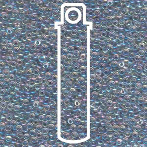 Miyuki 11/0 Rocaille Bead - 11-9286 - Purple Lined Crystal AB - 24gm Tube