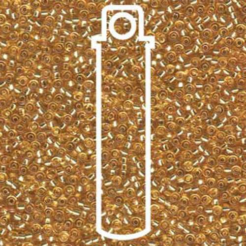 Miyuki 11/0 Rocaille Bead - 11-93 - Silver Lined Gold - 24gm Tube