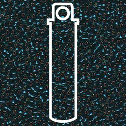 Miyuki 11/0 Rocaille Bead - 11-930 - Silver Lined Transparent Dark Teal - 24gm Tube