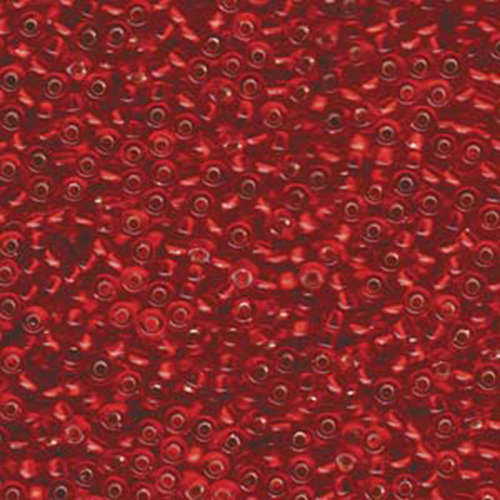 Miyuki 8/0 Rocaille Bead - 8-910 - Silver Lined Flame Red