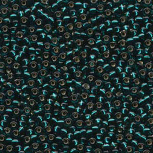 Miyuki 8/0 Rocaille Bead - 8-930 - Silver Lined Transparent Dark Teal