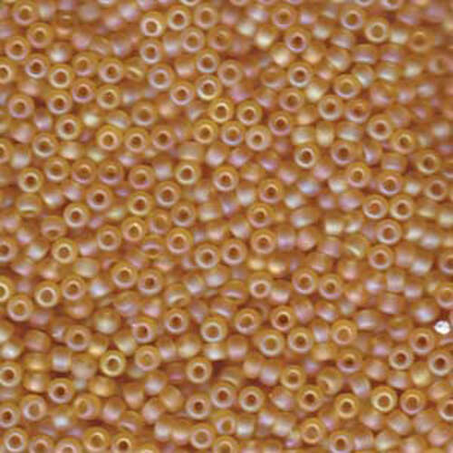 Miyuki 8/0 Rocaille Bead - 8-9132FR - Matte Transparent Light Topaz AB