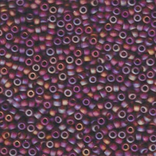 Miyuki 8/0 Rocaille Bead - 8-9134FR - Matte Transparent Dark Topaz AB