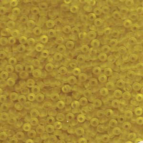 Miyuki 8/0 Rocaille Bead - 8-9136F - Matte Transparent Yellow