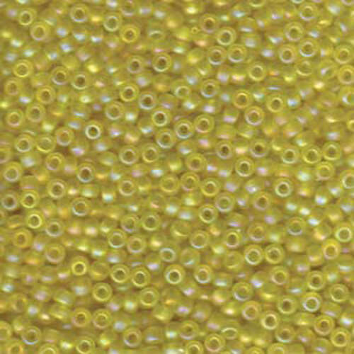 Miyuki 8/0 Rocaille Bead - 8-9136FR - Matte Transparent Yellow AB
