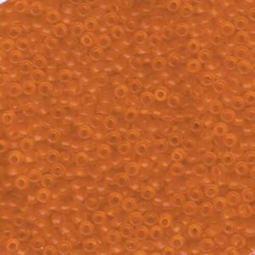 Miyuki 8/0 Rocaille Bead - 8-9138F - Matte Transparent Orange