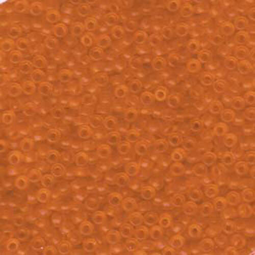 Miyuki 8/0 Rocaille Bead - 8-9138F - Matte Transparent Orange